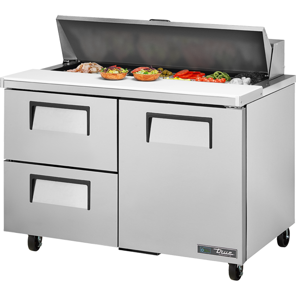 True TSSU-48-12D-2-HC Refrigerated Sandwich Prep Table with 2 Drawers