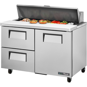 True TSSU-48-12D-2-HC Refrigerated Sandwich Prep Table with 2 Drawers