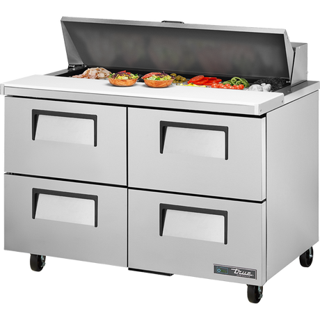 True TSSU-48-12D-4-HC Refrigerated Sandwich Prep Table with 4 Drawers