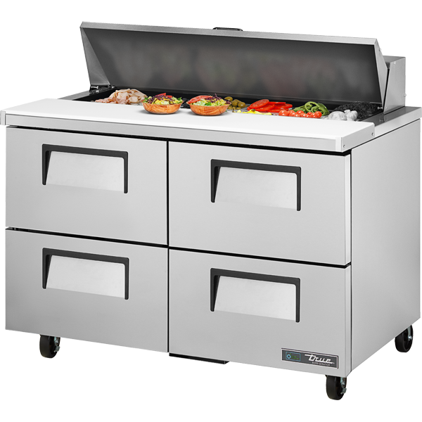 True TSSU-48-12D-4-HC Refrigerated Sandwich Prep Table with 4 Drawers