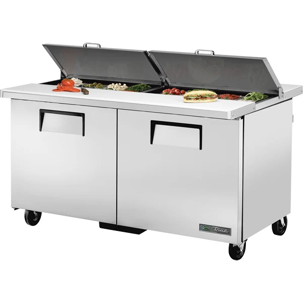 True TSSU-60-16-DS-ST-HC Dual Sided Refrigerated Sandwich Prep Table