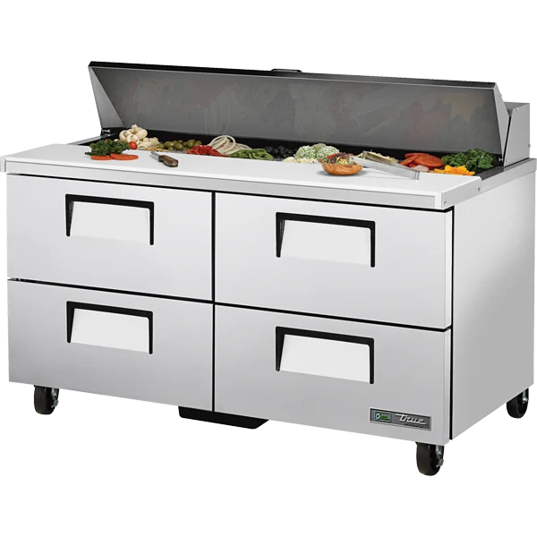 True TSSU-60-16D-4-HC 60 3/8" 4 Drawer Refrigerated Sandwich Prep Table
