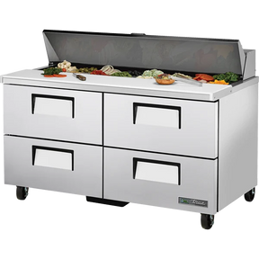 True TSSU-60-16D-4-HC 60 3/8" 4 Drawer Refrigerated Sandwich Prep Table