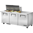 True TSSU-72-18M-B-HC Mega Top Refrigerated Sandwich Prep Table