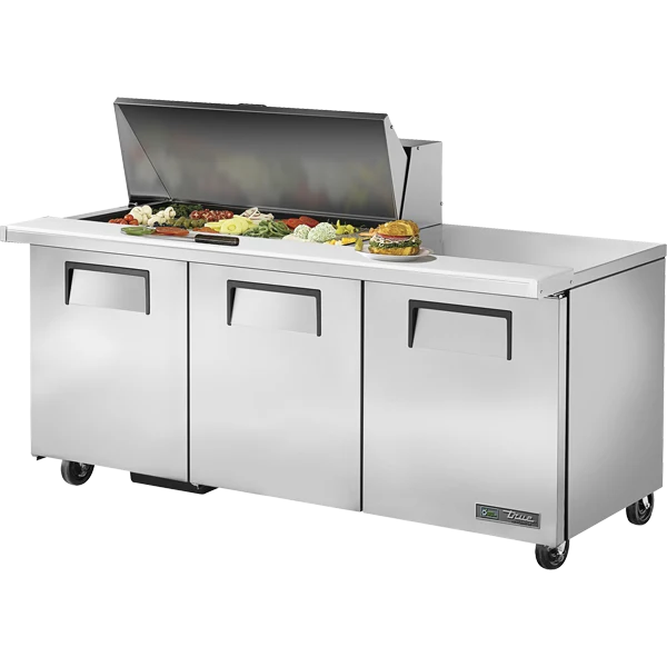 True TSSU-72-18M-B-HC Mega Top Refrigerated Sandwich Prep Table