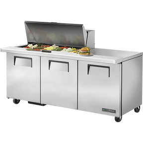 True TSSU-72-18M-B-HC Mega Top Refrigerated Sandwich Prep Table