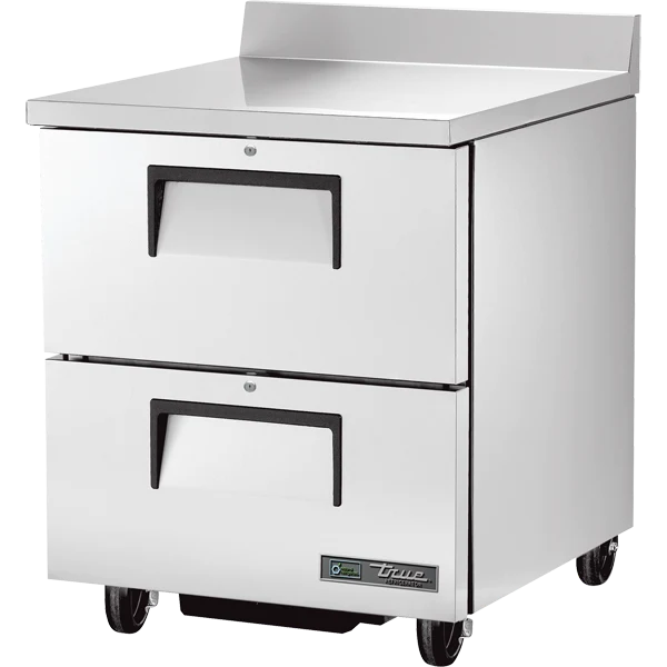True TWT-27D-2-HC 27 5/8" Worktop Refrigerator with 2 Drawers