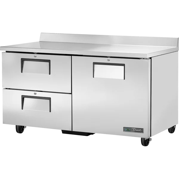 True TWT-60D-2-HC 60 3/8" Worktop Refrigerator with 2 Drawers