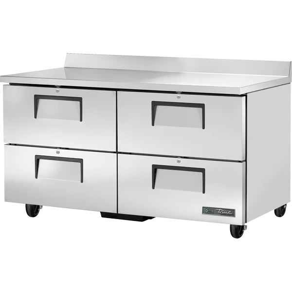 True TWT-60D-4-HC 60 3/8" Worktop Refrigerator with 4 Drawers