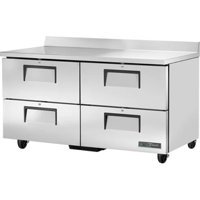 True TWT-60D-4-HC 60 3/8" Worktop Refrigerator with 4 Drawers