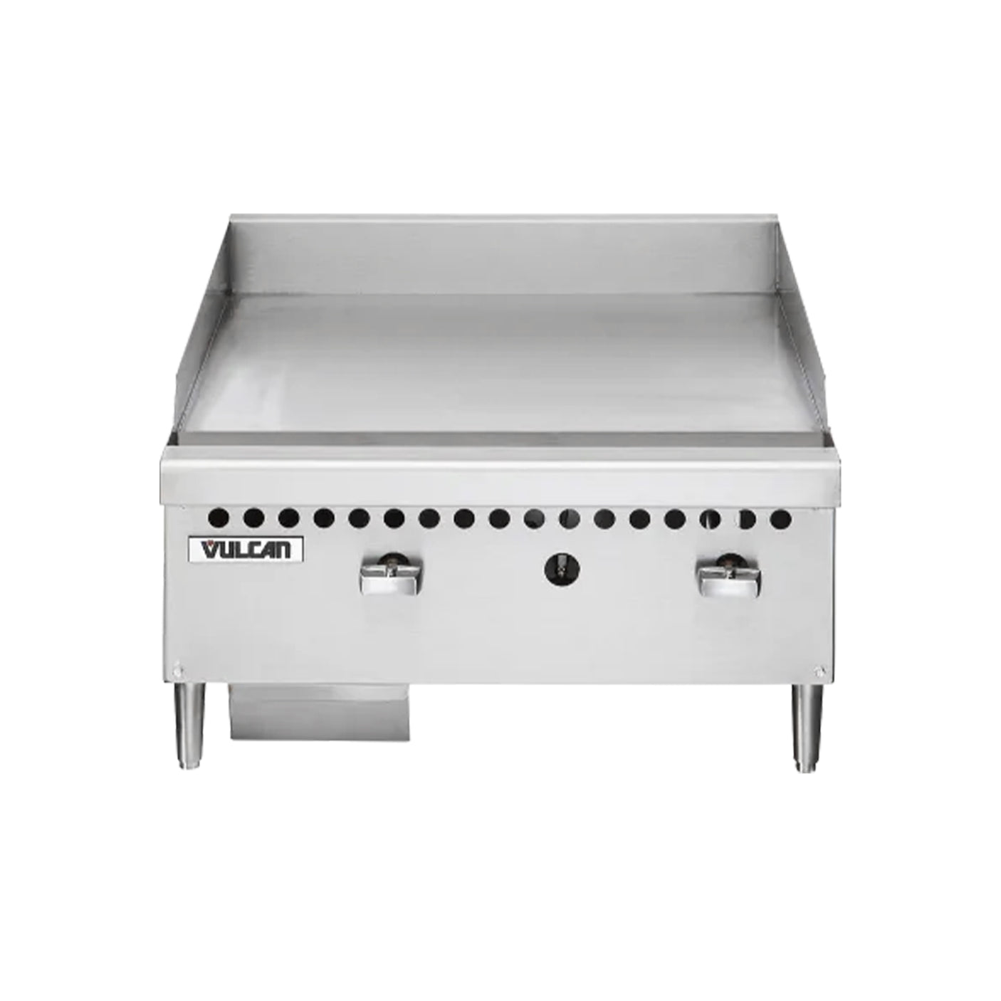Vulcan VCRG24-M Natural Gas 24" Countertop Griddle with Manual Controls - 50,000 BTU