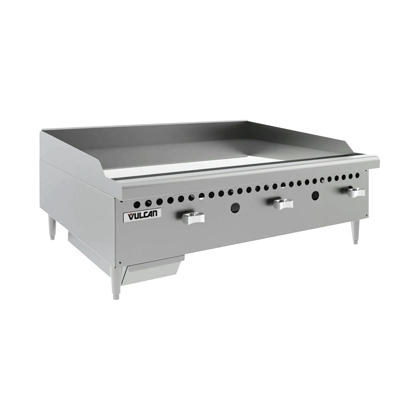Vulcan VCRG36-M Natural Gas 36" Countertop Griddle with Manual Controls - 75,000 BTU
