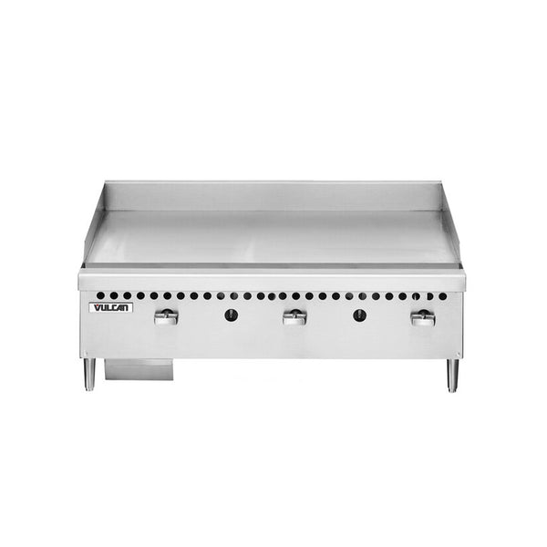 Vulcan VCRG36-M1 Natural Gas 36" Countertop Griddle with Manual Controls - 75,000 BTU