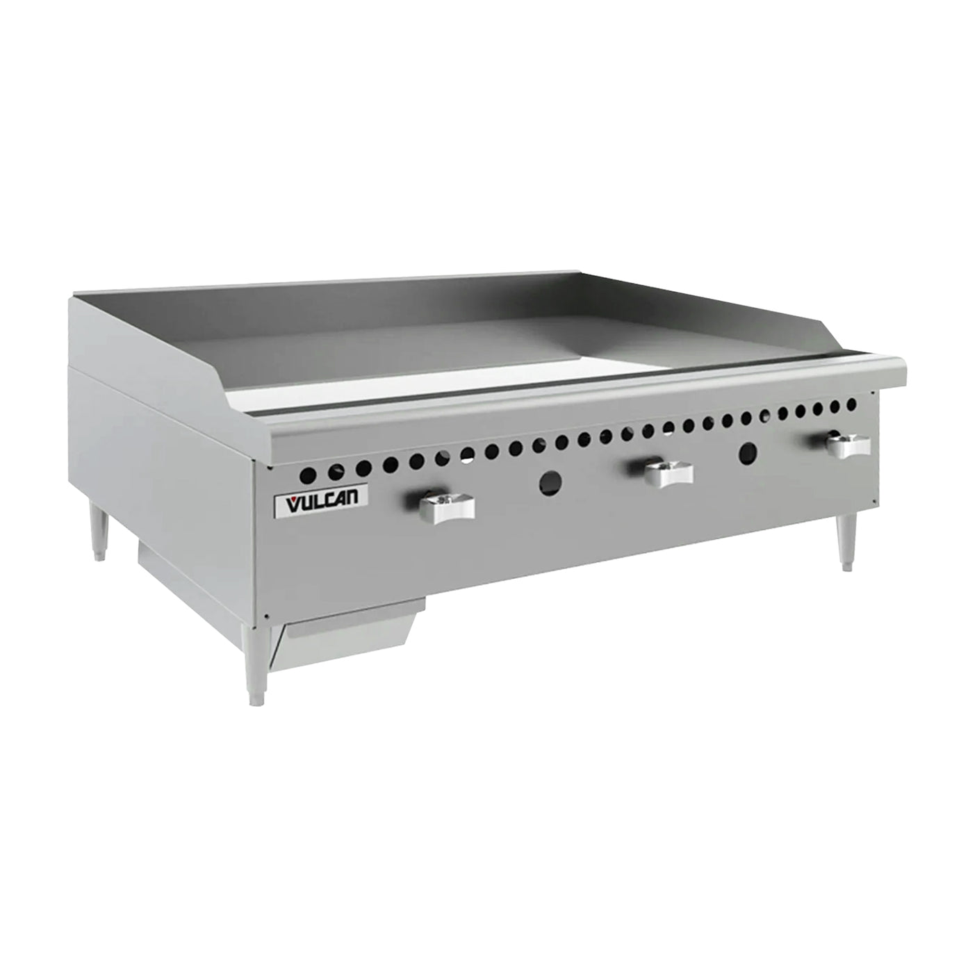 Vulcan VCRG48-M Natural Gas 48" Countertop Griddle with Manual Controls - 100,000 BTU