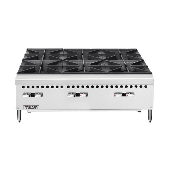 Vulcan VCRH36-1 Natural Gas 36" 6 Burner Countertop Range / Hot Plate - 150,000 BTU