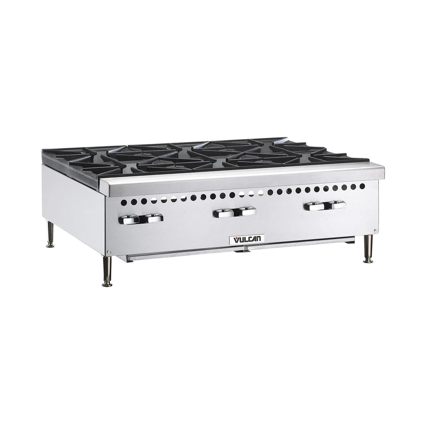 Vulcan  VCRH36 Natural Gas 36" 6 Burner Countertop Range / Hot Plate - 150,000 BTU
