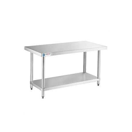 ChefAsst 24" x 48" CA-WTSS-2448-316 16-Gauge 304 Stainless Steel Commercial Work Table with 304 Stainless Steel Legs and Undershelf