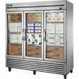 True TS-72FG-HC 78 1/8" Glass Door Reach-In Freezer