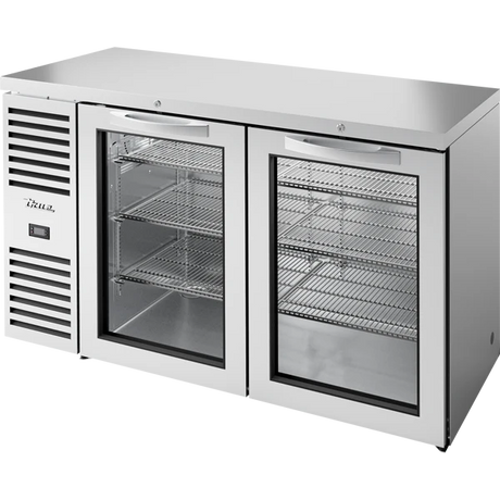 True TBR60-RISZ1-L-S-GG-1 60" 2 Glass Door Back Bar Refrigerator
