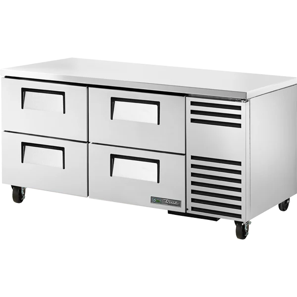 True TUC-67D-4-HC 67 1/4 inch Undercounter Refrigerator with 4 Drawers