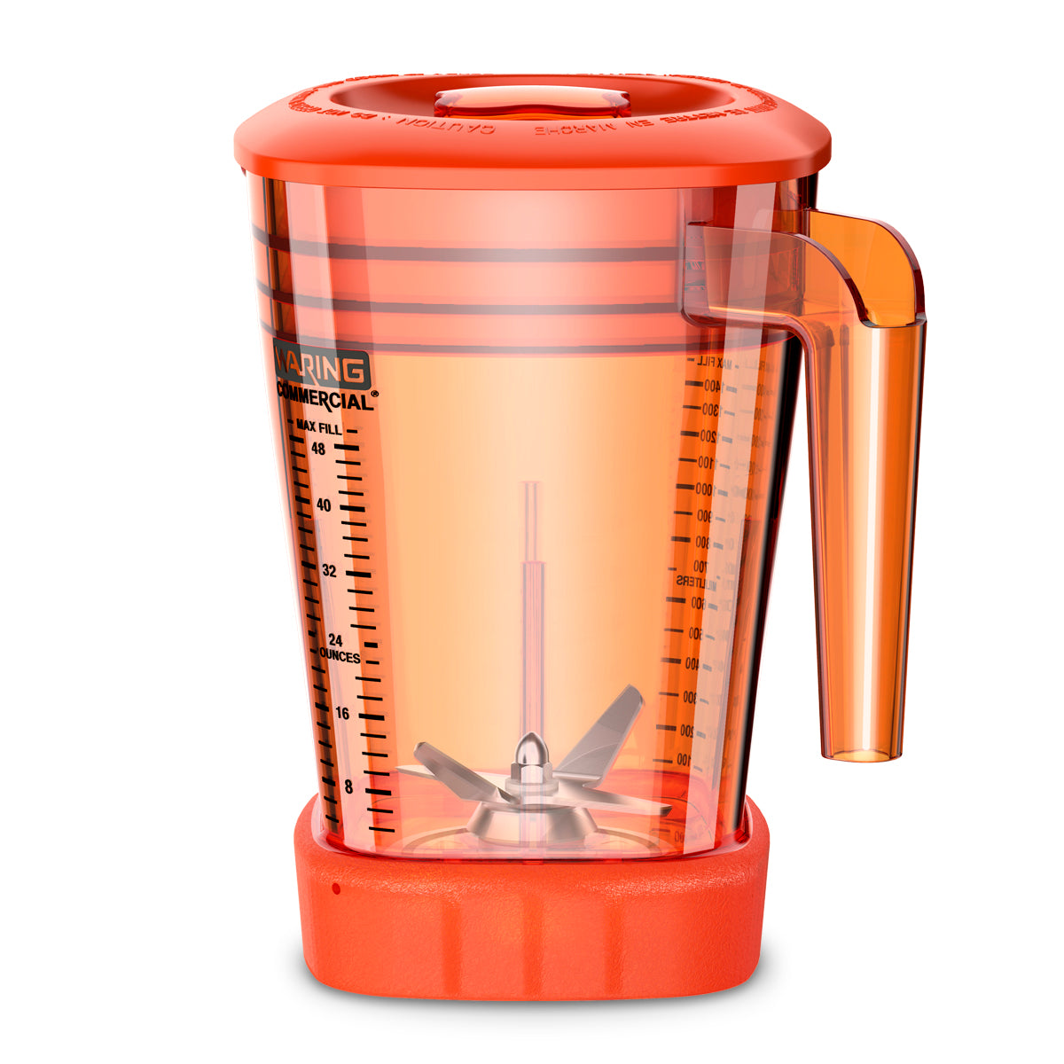 Waring Commercial CAC93X-28 48 oz. Orange Copolyester Container Complete