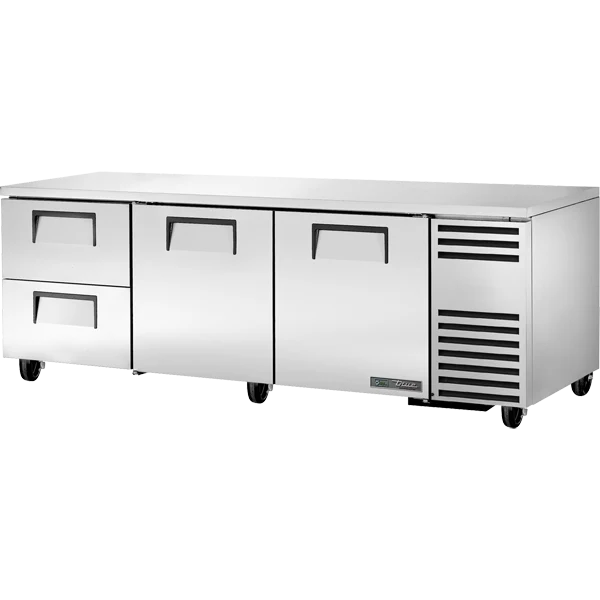 True TUC-93D-2-HC 93 1/4 inch Undercounter Refrigerator with 2 Drawers