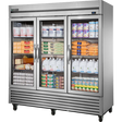 True TS-72G-HC 78 1/8" Glass Door Reach-In Refrigerator