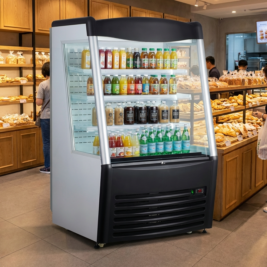 Polarman PLM-R390L 36" Vertical Air Curtain Merchandiser with 3 Shelves