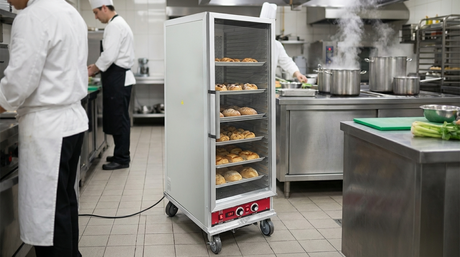 Polarman PLM-W420L-P 31 2/5" Full Size Insulated Heated Holding / Proofing Cabinet with Clear Door