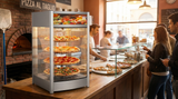 Polarman PLM-W97L 18″ Full-Service Countertop Display Warmer with 3 Shelves