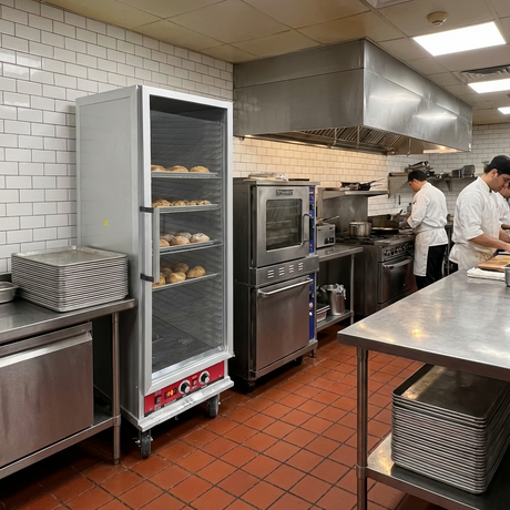Polarman PLM-W420L-P 31 2/5" Full Size Insulated Heated Holding / Proofing Cabinet with Clear Door