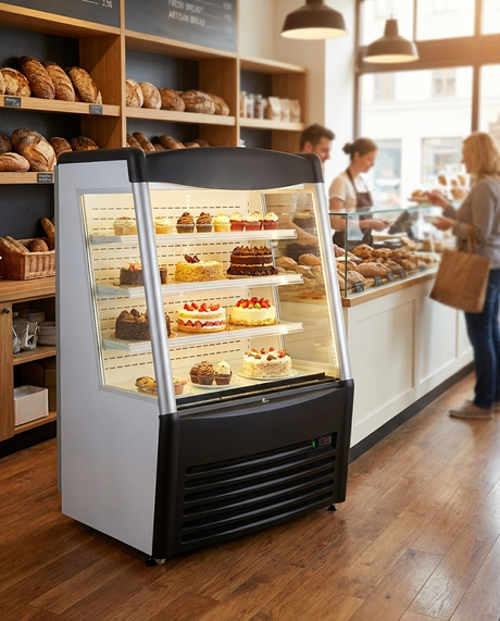 Polarman PLM-R390L 36" Vertical Air Curtain Merchandiser with 3 Shelves