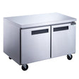 Dukers DUC48F 48 1/8" Undercounter Freezer with Two Solid Full Doors, 12.21 Cu.Ft.