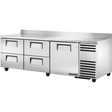 True TWT-93D-4-HC 93 1/4 inch Worktop Refrigerator with 4 Drawers