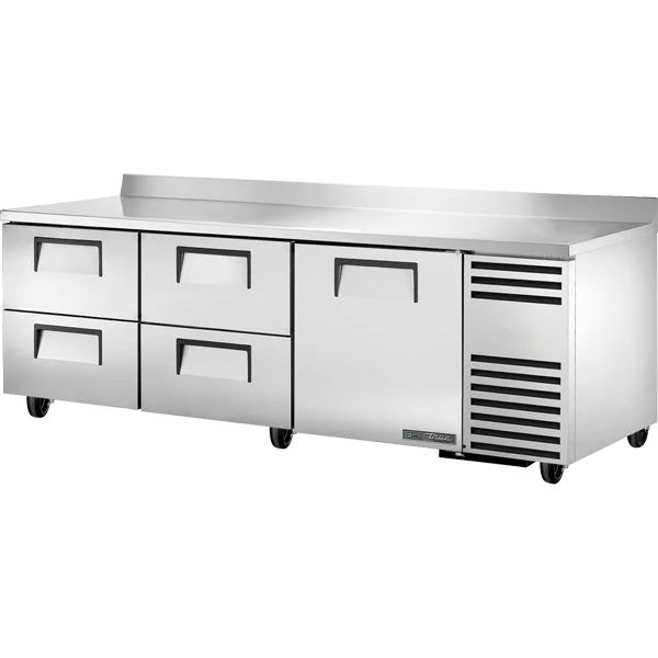 True TWT-93D-4-HC 93 1/4 inch Worktop Refrigerator with 4 Drawers