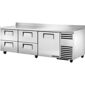 True TWT-93D-4-HC 93 1/4 inch Worktop Refrigerator with 4 Drawers