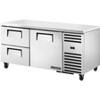 True TUC-67D-2-HC 67 1/4 inch Undercounter Refrigerator with 2 Drawers