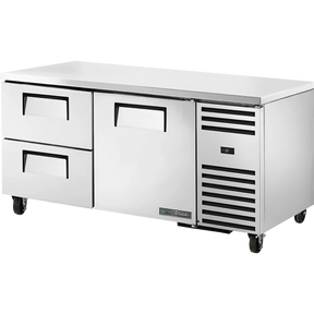 True TUC-67D-2-HC 67 1/4 inch Undercounter Refrigerator with 2 Drawers