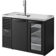 True TDR48-RISZ1-L-B-SG-1 48" 2 Door Solid & Glass Black Direct Draw Beer Dispenser