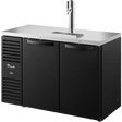 True TDR52-RISZ1-L-B-SS-1 52" 2 Solid Door Black Direct Draw Beer Dispenser