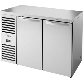 True TBR48-RISZ1-L-S-SS-1 48 inch stainless solid door back bar refrigerator