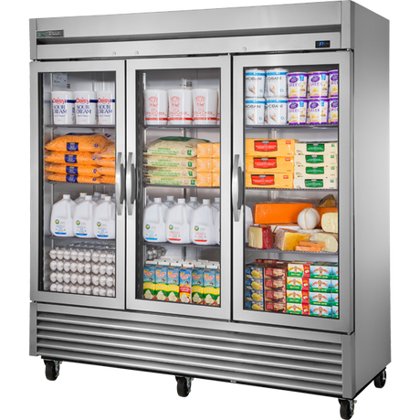 True T-72G-HC 78 inch Glass Door Reach-In Refrigerator