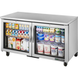 True TUC-60G-HC 60 3/8 inch Undercounter Refrigerator with Glass Doors