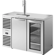 True TDR48-RISZ1-L-S-SG-1 48" 2 Door Solid & Glass Stainless Steel Direct Draw Beer Dispenser