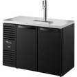True TDR48-RISZ1-L-B-SS-1 48" 2 Solid Door Black Direct Draw Beer Dispenser