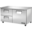 True TUC-60D-2-HC 60 3/8 inch Undercounter Refrigerator with 2 Drawers