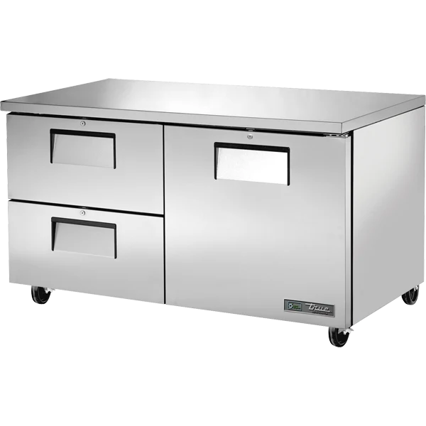 True TUC-60D-2-HC 60 3/8 inch Undercounter Refrigerator with 2 Drawers