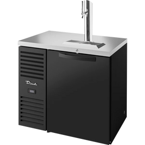 True TDR36-RISZ1-L-B-S-1 36" 1 Solid Door Black Direct Draw Beer Dispenser