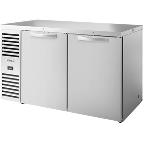 True TBR60-PTSZ1-L-S-SS-SS-1 60" 4 Solid Door Back Bar Refrigerator
