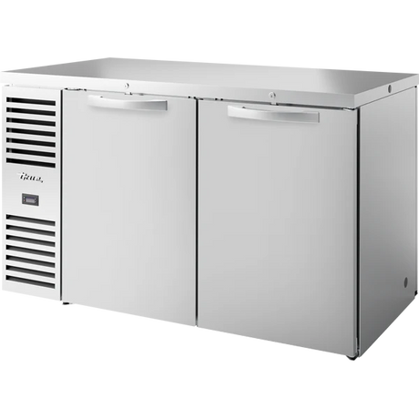 True TBR60-PTSZ1-L-S-SS-SS-1 60" 4 Solid Door Back Bar Refrigerator